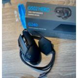 2-21-2023  Logitech G502 HERO Wired Optical Gaming Mouse and G240 Mouse Pad Combo 